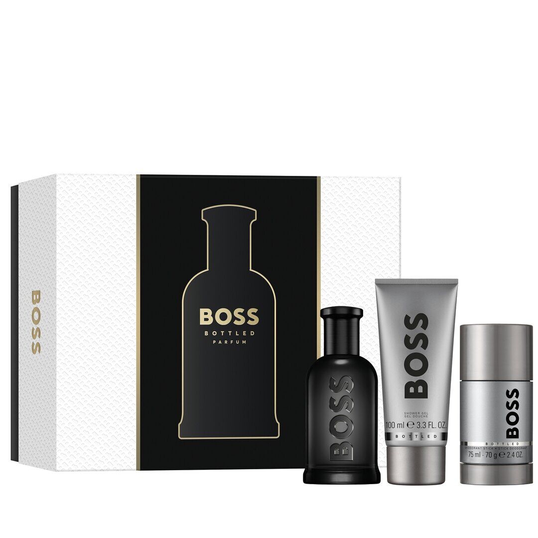 HUGO BOSS Boss Bottled Parfum BB Parfum 100 ml + deostick 75 ml + SG 100 ml