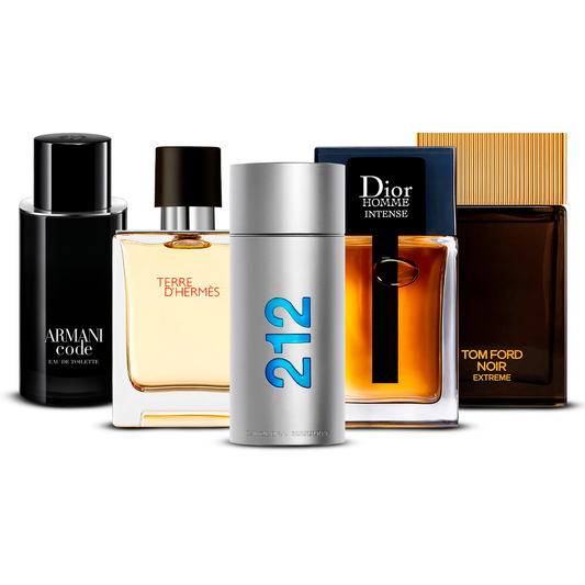 Sada 5 parfémů – Armani Code, Invictus, Dior Homme Intense, Bleu de Chanel a Terre d'Hermès [100 ml každý] (Kopie)