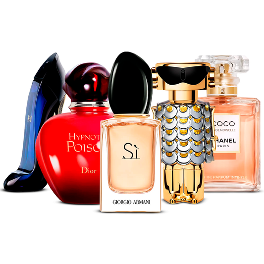 Sada 5 parfémů – Good Girl, Hypnotic Poison, Sì, Fame a Coco Mademoiselle [100 ml každý]