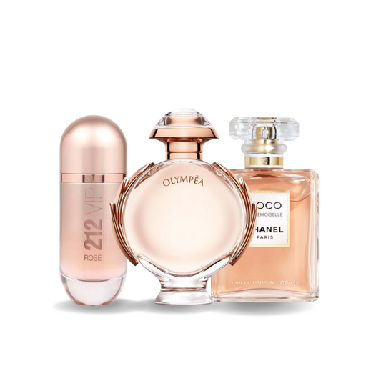 Sada 3 parfémů Chanel COCO MADEMOISELLE, Yves Saint Laurent LIBRE a CHLOÉ 100 ml