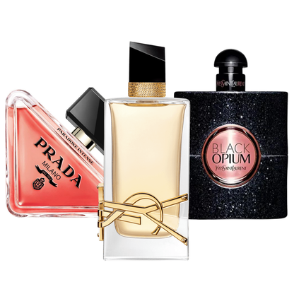 Sada 3 parfémů Prada Paradoxe, Black Opium Yves Saint Laurent, Libre 100 ml