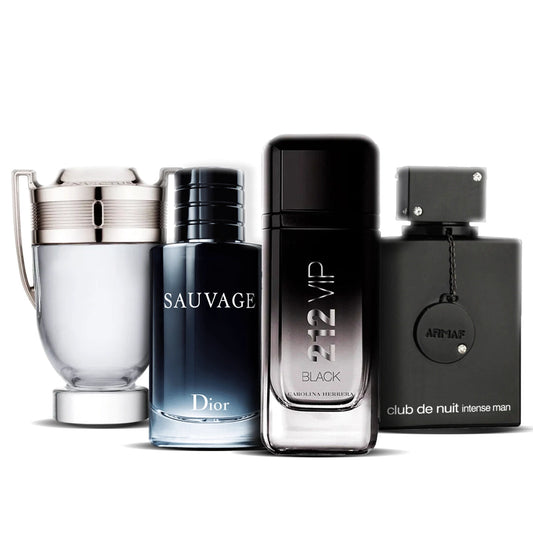 Sada 4 parfémů | One Million Royal + 212 VIP Men + Sauvage Dior + Versace Eros 100 ml