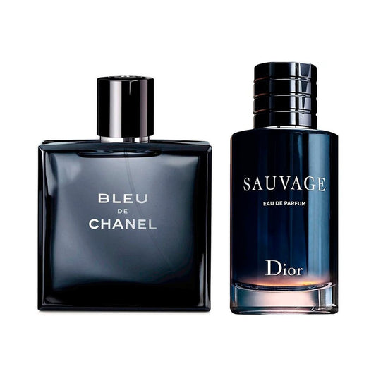 Sada parfémů Bleu de Chanel a Sauvage
