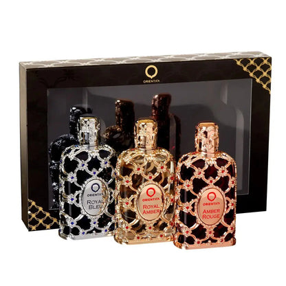 Sada Orientica Luxury Collection Amber Rouge + Royal Amber + Royal Bleu (3 × 30 ml)